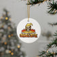 Cornhole Coffee Skull Ornaments